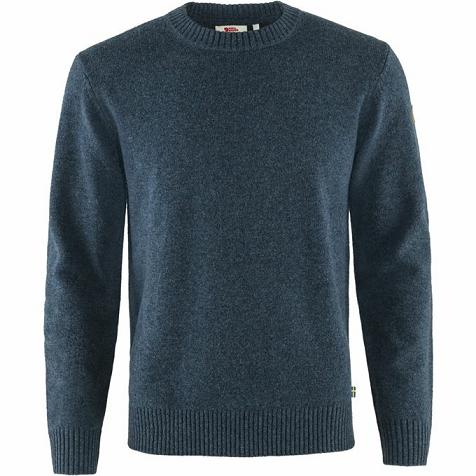 Fjällräven Men Övik Sweater Navy PH194752 Philippines